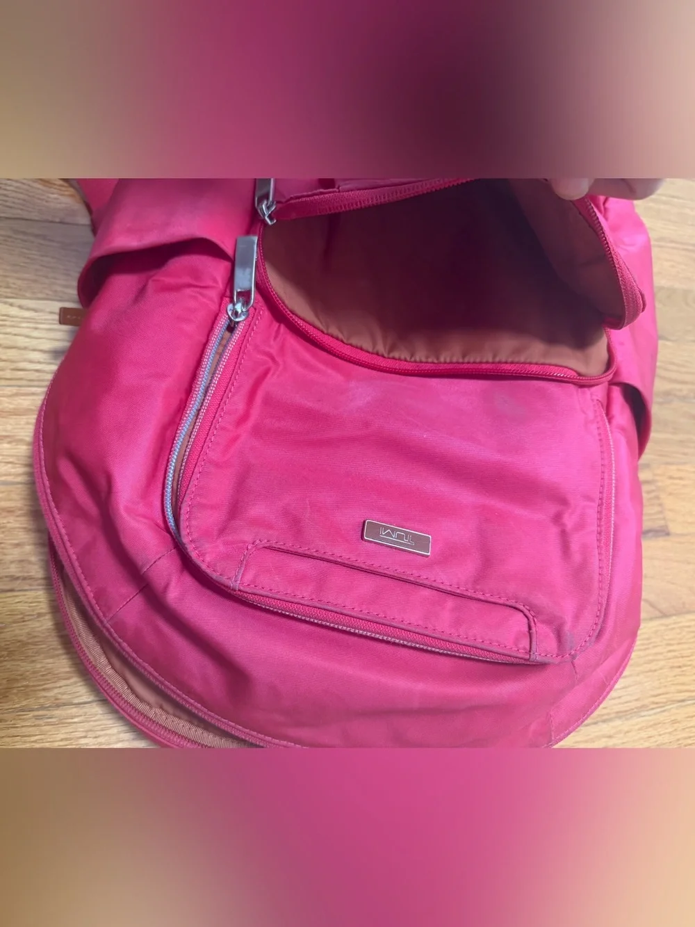 Tumi Hot Pink Compact Backpack